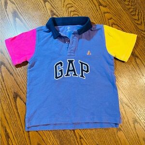 GAP Kids 5T Boys Easter Color Block Polo Shirt